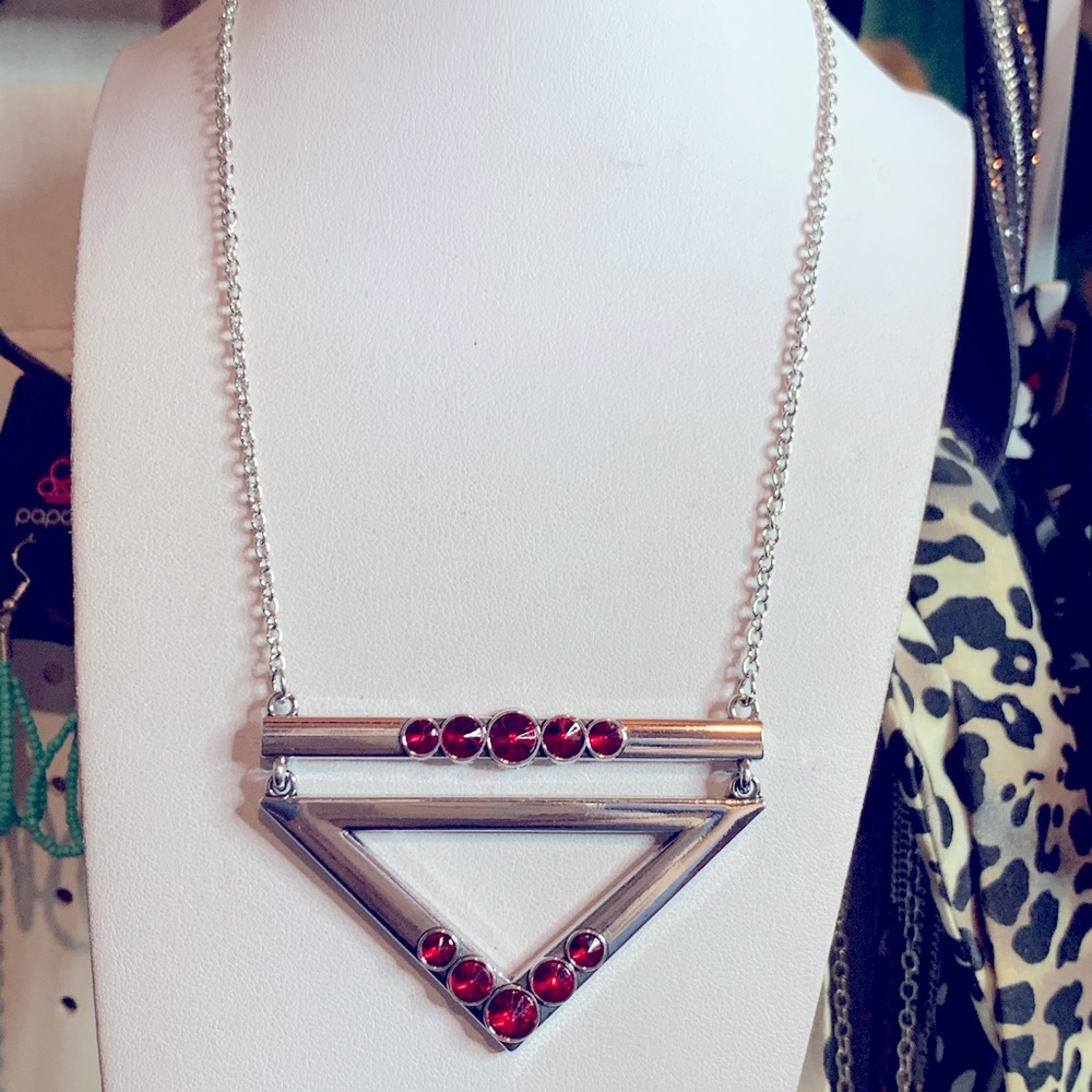 Silver & Ruby Necklace